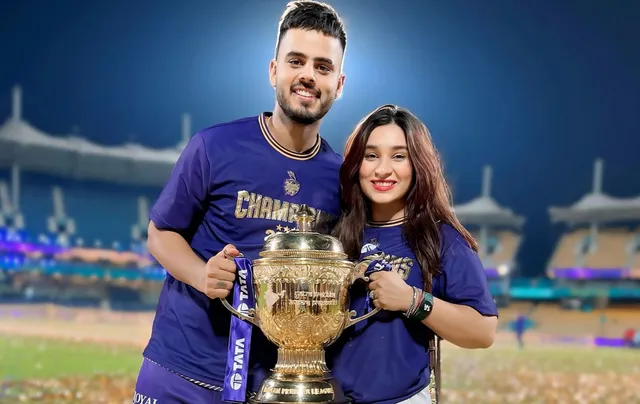 Nitish Rana and Saachi Marwah | Instagram