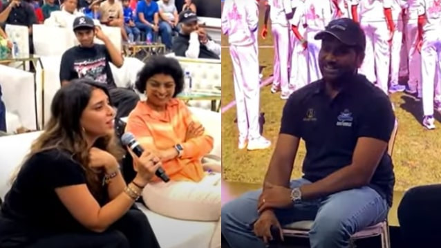 WATCH- “Inko pata nahi hai captaincy ka pressure”- Rohit Sharma pulls wife Ritika Sajdeh's leg