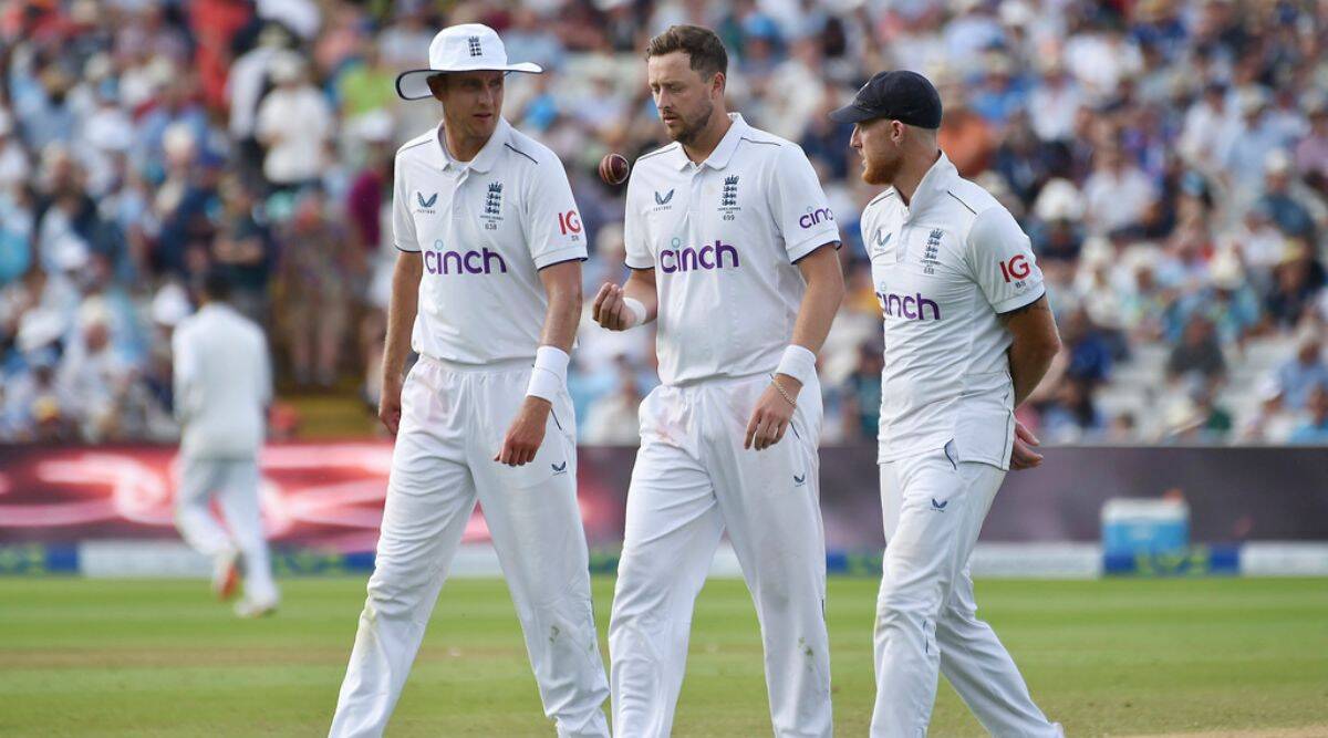 Stuart Broad, Ollie Robinson and Ben Stokes | Getty