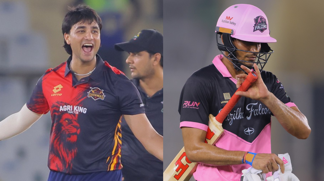 Abhishek Sharma celebrates after dismissing Shubman Gill | Shere Punjab T20