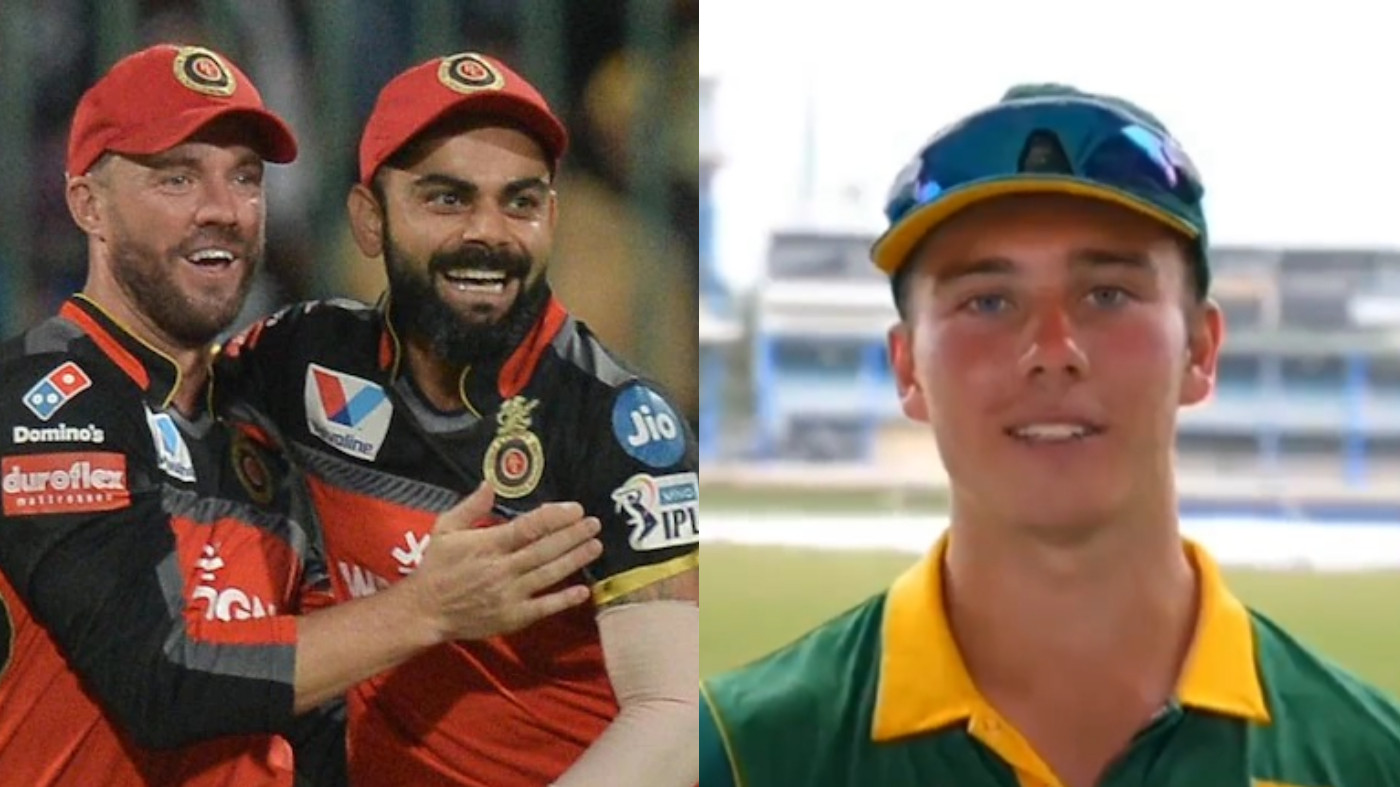 WATCH - Dewald Brevis wishes to play for RCB; names Kohli and De Villiers as his favorites