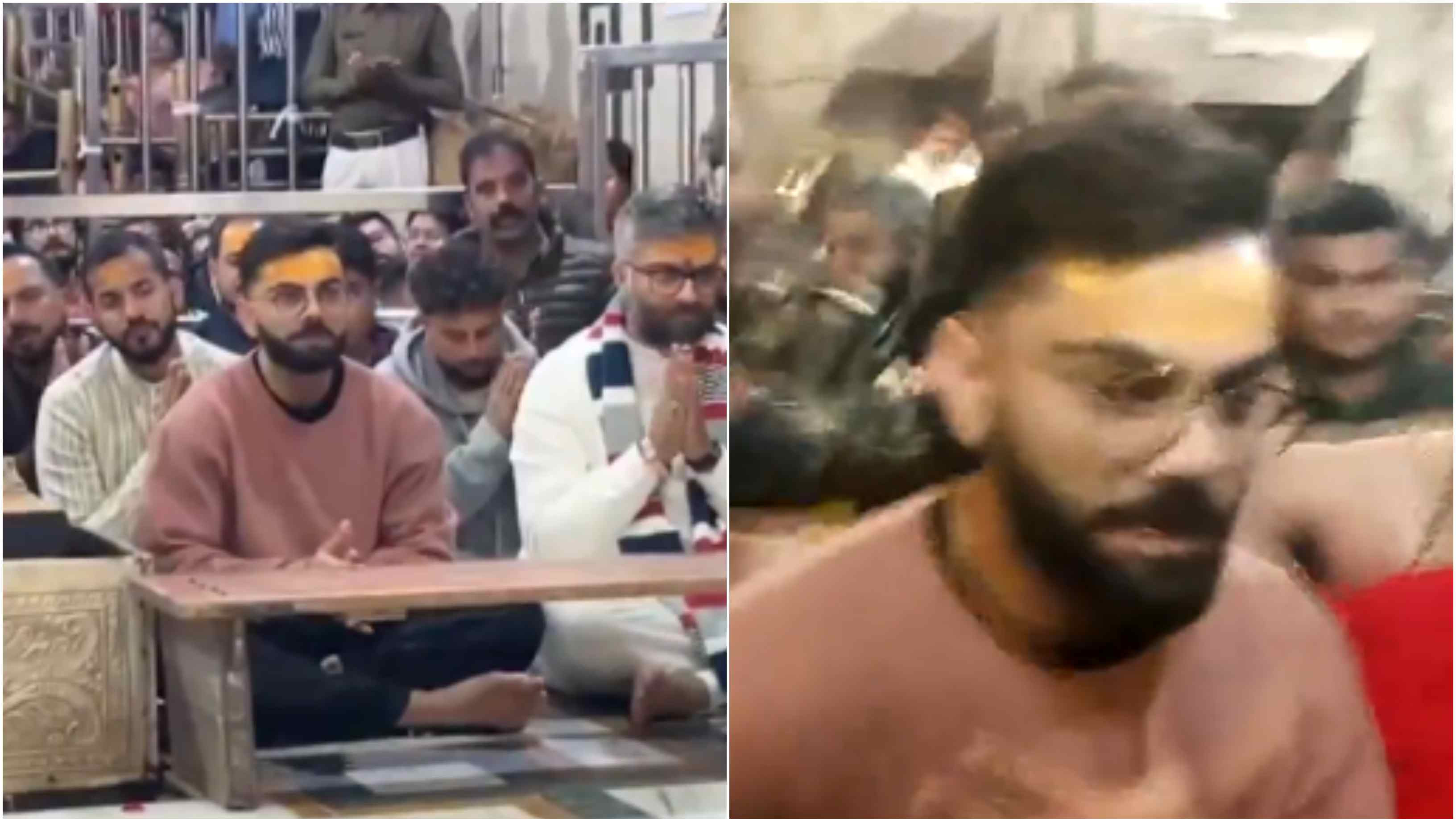 WATCH: Virat Kohli greets devotees with “Jai Shree Mahakal” during visit to Mahakaleshwar Temple