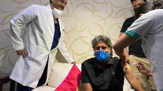 Kapil Dev, 62, receives his first dose of COVID-19 vaccine