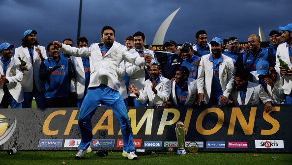 Virat Kohli dances to celebrate India's Champions Trophy win in 2013 | Getty