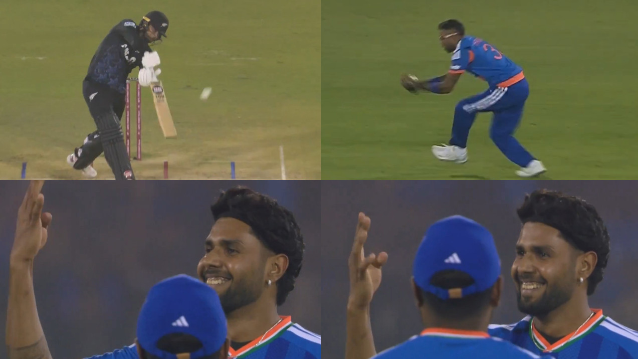 IND v NZ 2026: WATCH- Harshit Rana makes ‘4’ gesture after dismissing Devon Conway for fourth time on his tour