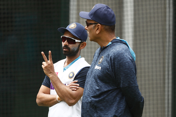 Ajinkya Rahane and Ravi Shastri | GETTY