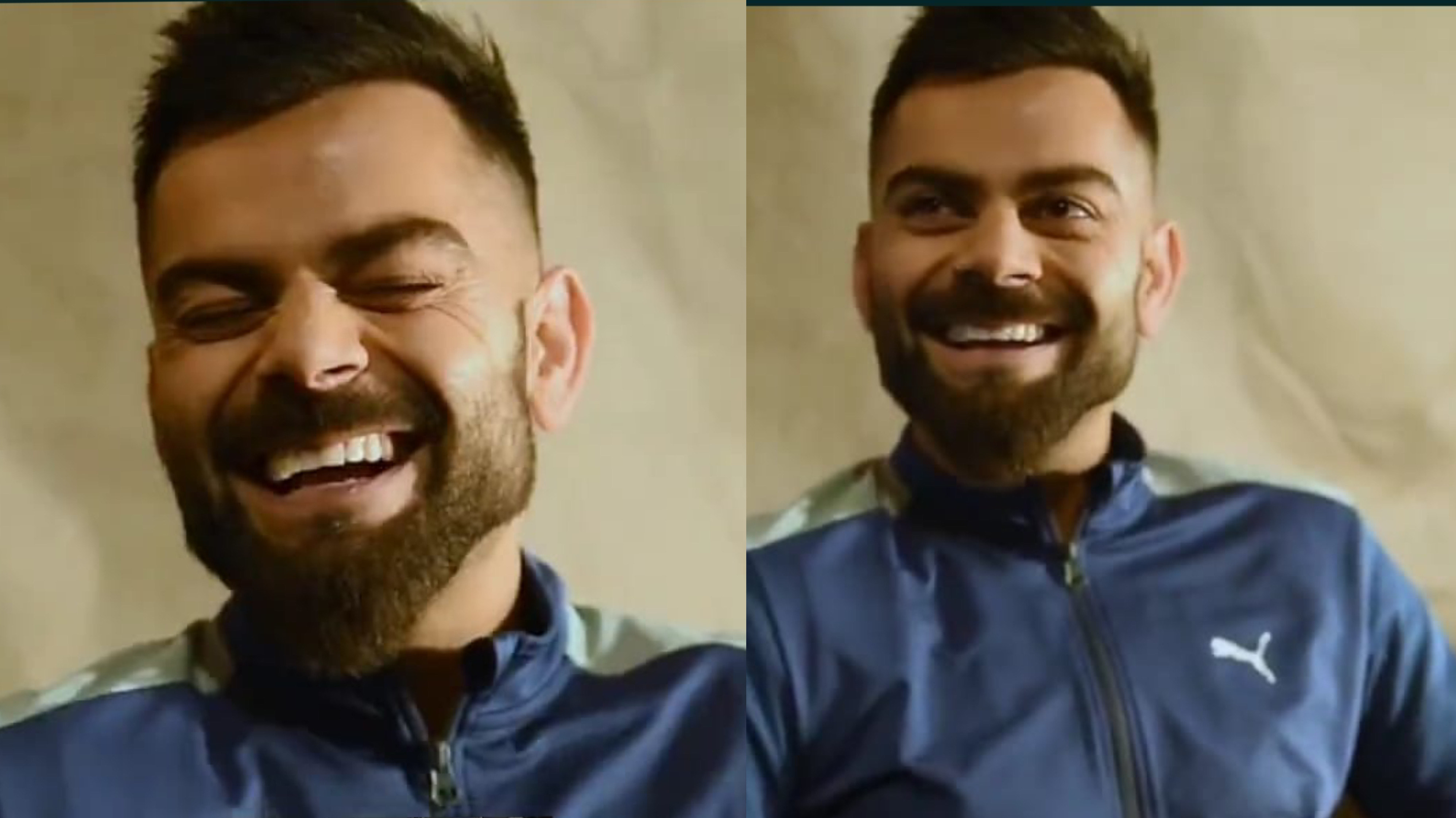 WATCH - Virat Kohli laughs while talking about street cricket slangs like 'Batta' and 'Baby Over'