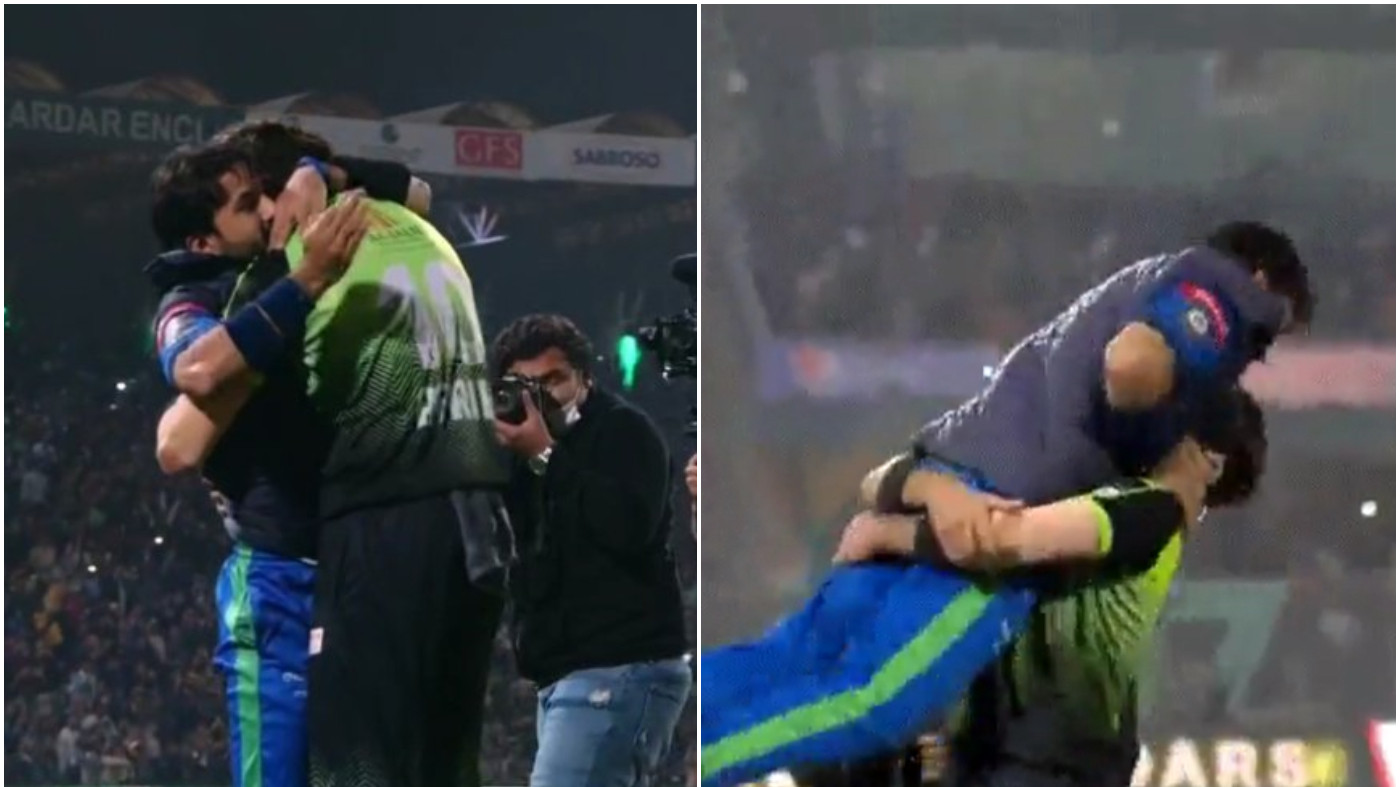 PSL 2022: WATCH - Wholesome moment in PSL final as Shaheen hugs Rizwan after the match