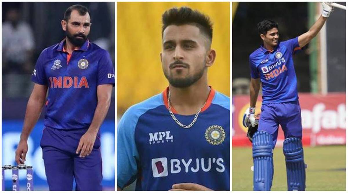  Mohammed Shami, Umran Malik and Shubman Gill | Getty Images