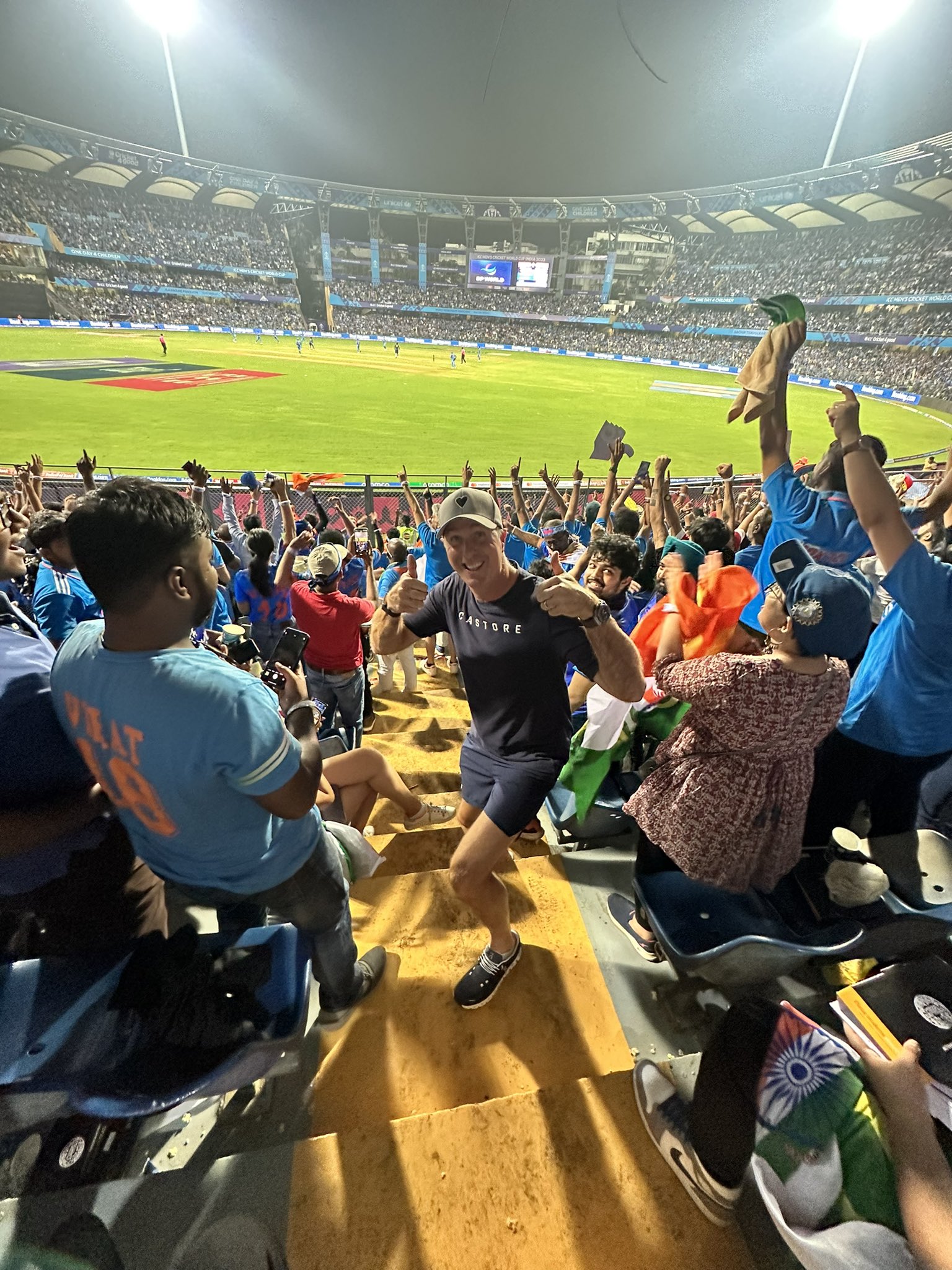 Michael Vaughan at Wankhede Stadium | X