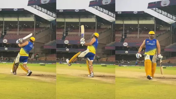 IPL 2023: WATCH- MS Dhoni seen hitting massive sixes during practice before CSK’s match against RCB in Bengaluru
