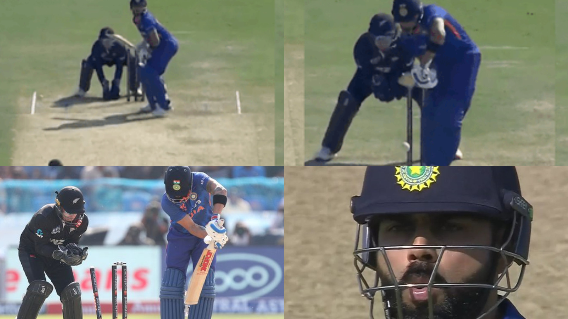 IND v NZ 2023: WATCH- Virat Kohli’s shocked reaction to his bowled dismissal; Gavaskar unhappy on commentary