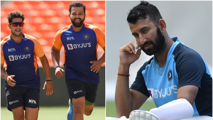 IND v ENG 2021: Rohit Sharma turns his picture with Kuldeep Yadav in a meme to troll Cheteshwar Pujara