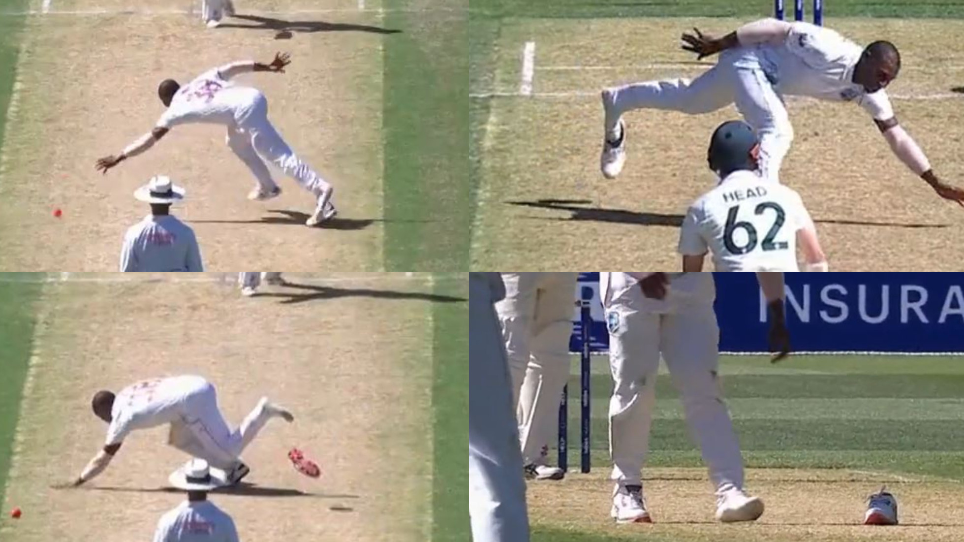 AUS v WI 2022: WATCH- Pacer Devon Thomas loses his shoe in follow-through after delivering a ball