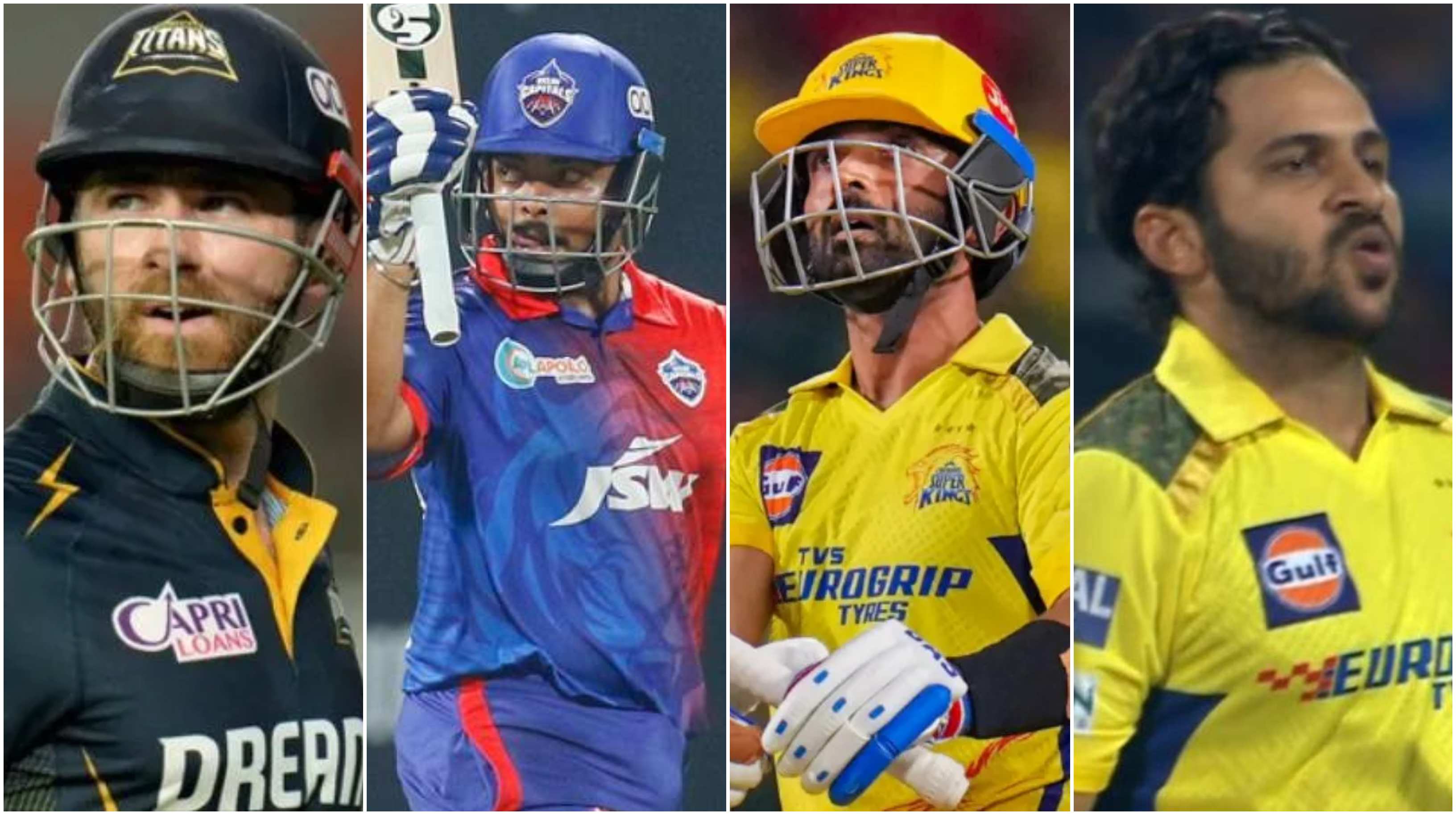 Kane Williamson, Prithvi Shaw, Ajinkya Rahane and Shardul Thakur | BCCI-IPL