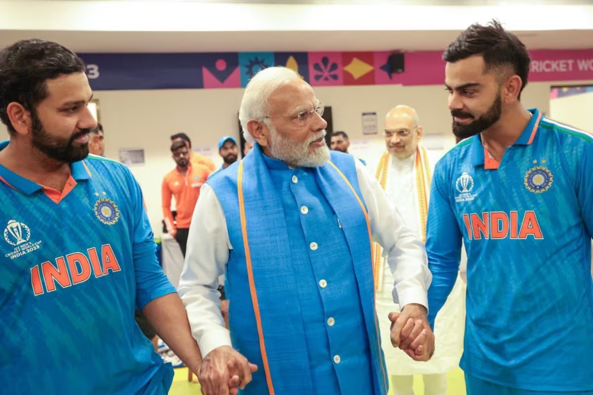 Rohit Sharma and Virat Kohli with PM Narendra Modi | Instagram