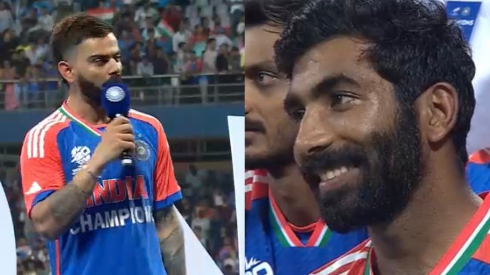 WATCH- Virat Kohli credits Jasprit Bumrah for India's win; says will sign petition to declare pacer as national treasure