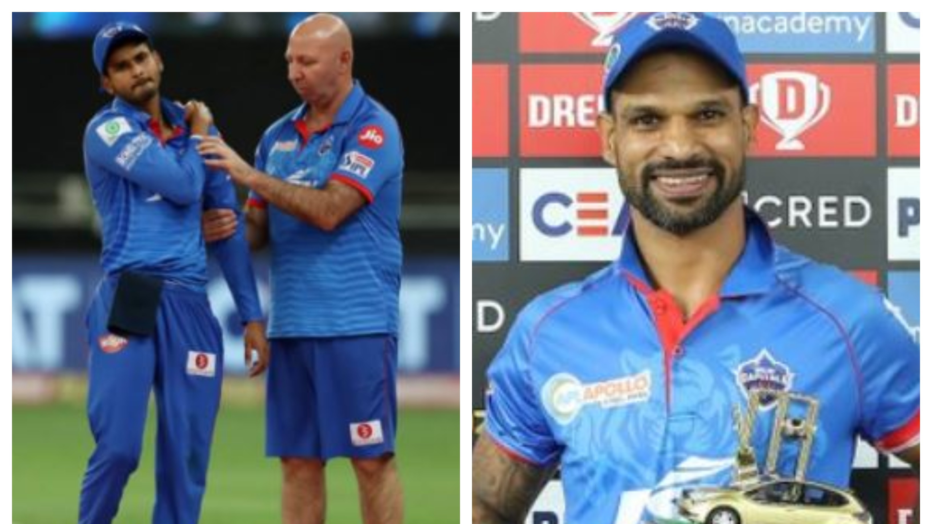 IPL 2020: Shikhar Dhawan provides update on DC skipper Shreyas Iyer after he hurts his shoulder