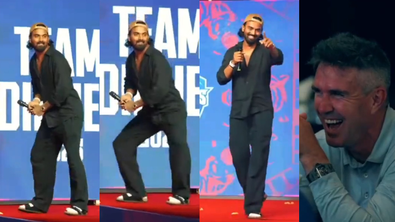 IPL 2025: WATCH- KL Rahul's funny mimicry of Kevin Pietersen’s batting stance; DC mentor laughs at impersonation