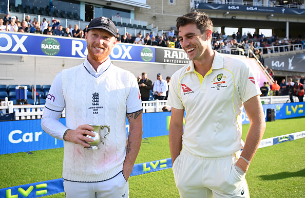 Ben Stokes with his Australian counterpart Pat Cummins | Getty