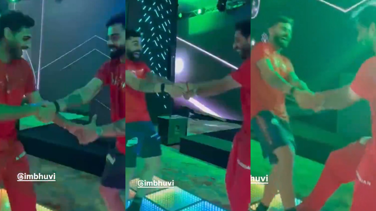 Virat Kohli and Bhuvneshwar Kumar | X