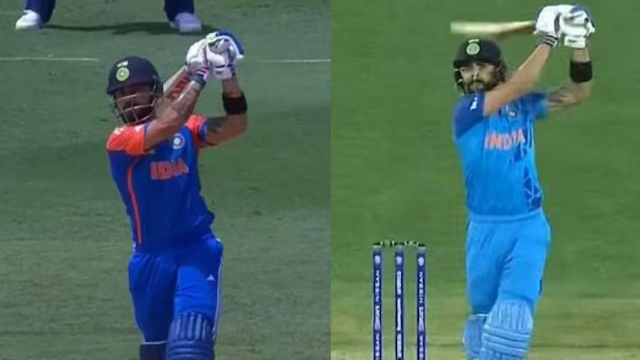 T20 World Cup 2024: WATCH- Virat Kohli hits straight six off Naveen Ul Haq; fans reminded of the shot against Haris Rauf