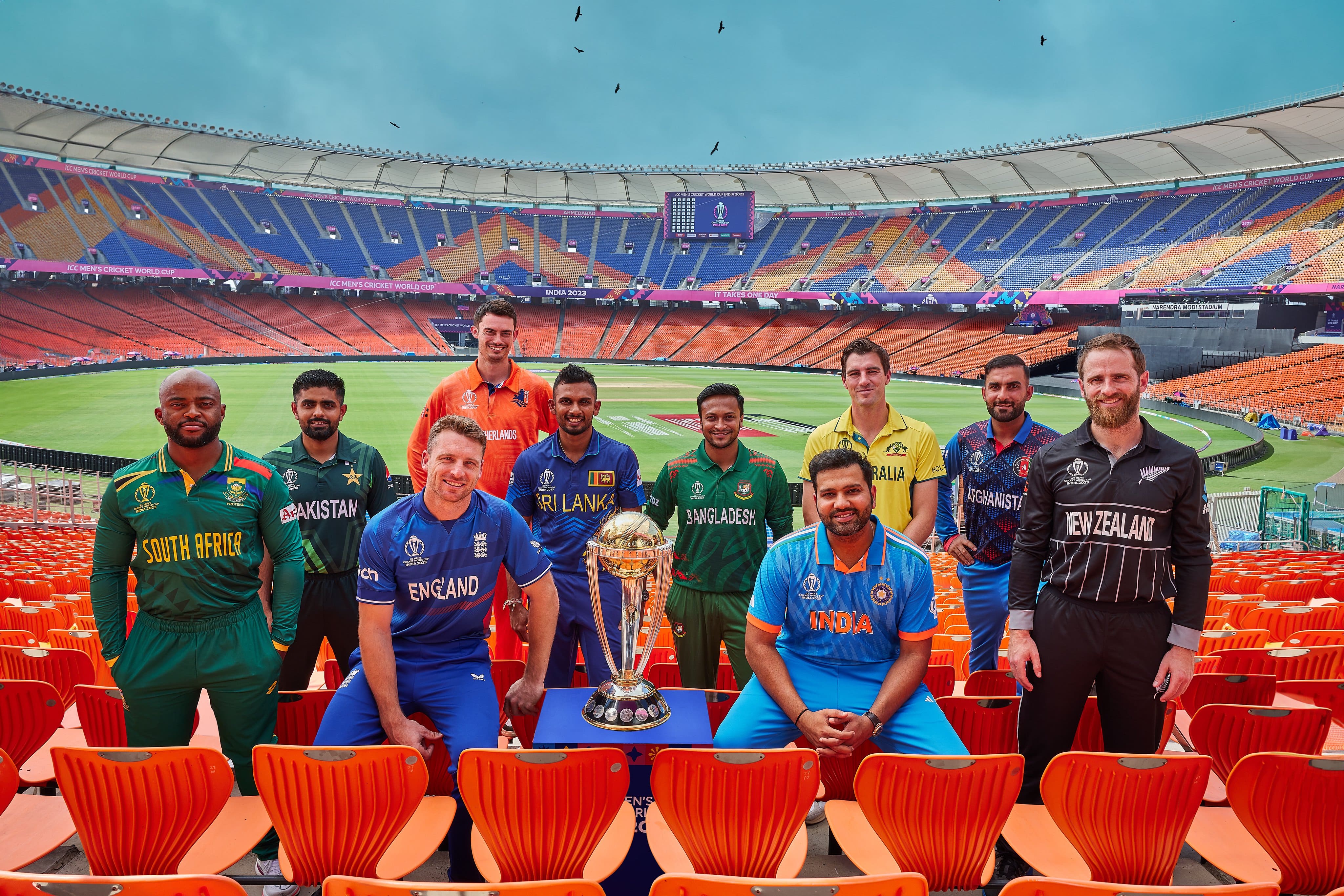 All captains with World Cup Trophy | ICC