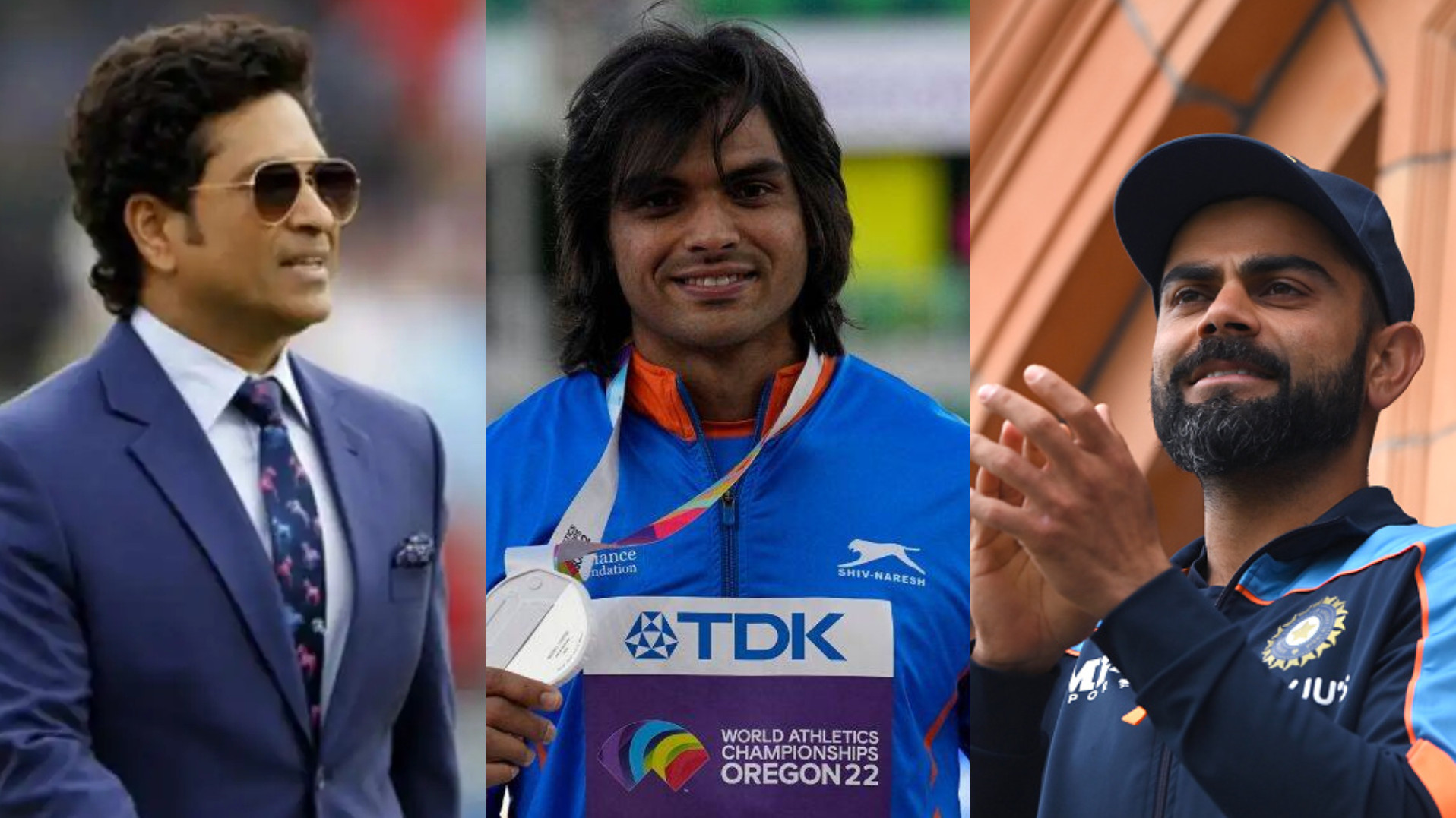 Virat Kohli and Sachin Tendulkar congratulate Neeraj Chopra on World Athletics Championship silver