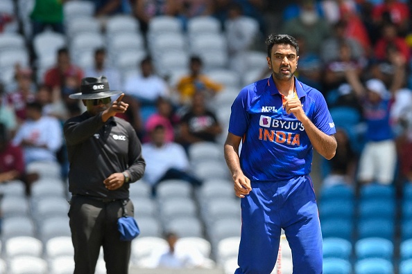 Ashwin has picked 3 wickets in 3 matches thus far in WI T20I series | Getty