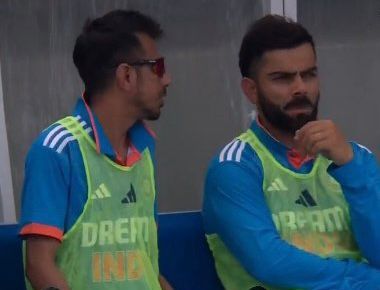 Yuzvendra Chahal and Virat Kohli 