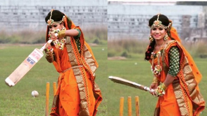 Bangladesh cricketer Sanjida Islam's cricket themed wedding photoshoot goes viral