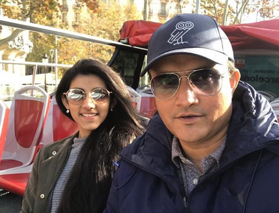 Sourav Ganguly and his daughter Sana | Instagram
