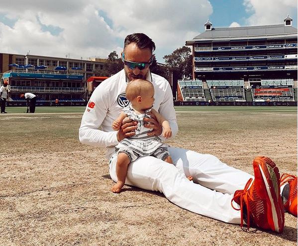 Faf with his elder daughter | Imari du Plessis Instagram