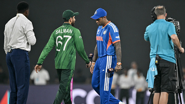 T20 World Cup 2026: WATCH - Suryakumar Yadav sticks to no-handshake policy, avoids eye contact with Pakistan captain at toss