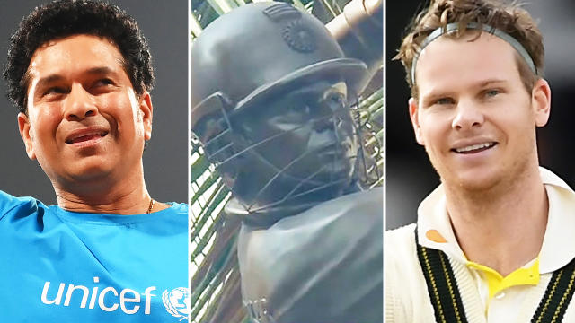 Sachin Tendulkar's statue has been compared with the likeness of Steve Smith | X 