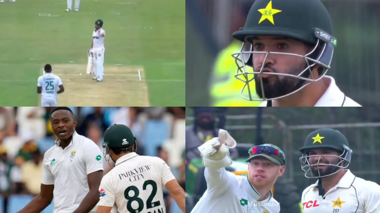 SA v PAK 2024: WATCH- Kamran Ghulam tells “F**K You’ to Kagiso Rabada; sledges Kyle Verreynne 