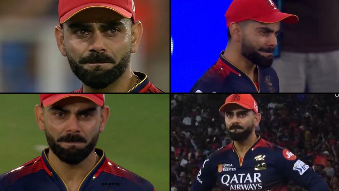 IPL 2025: WATCH- Virat Kohli’s tearful, emotional moment as RCB neared maiden IPL title win