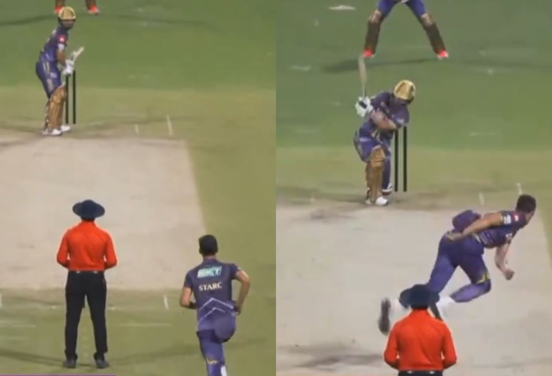 Rinku Singh hammered Mitchell Starc for a huge six | KKR X