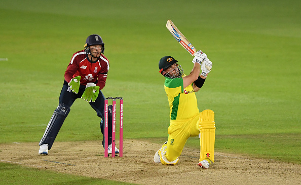 Finch played a fine knock but still saw his team go down by 2 runs | Getty