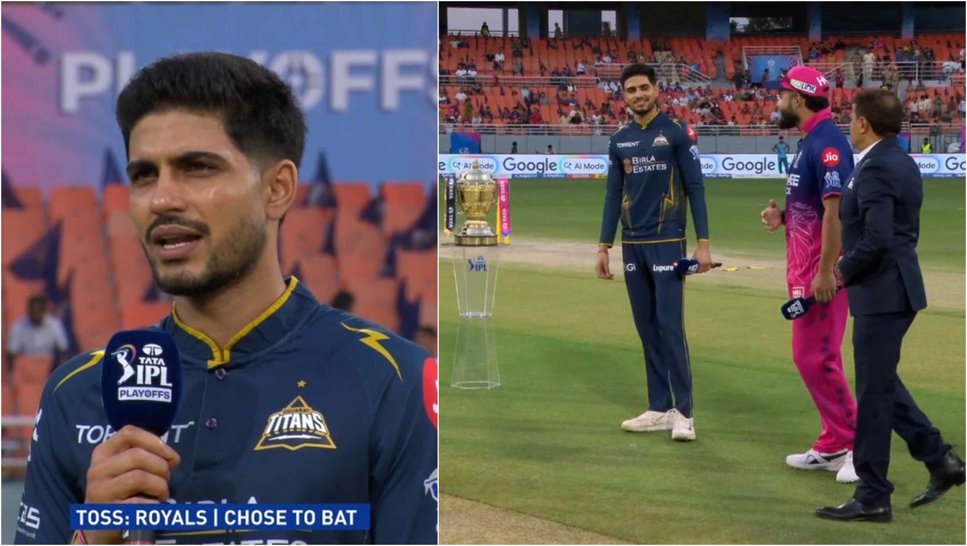 Gill and Parag were left confused following a bizarre incident at toss | X