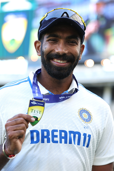 Jasprit Bumrah was named the Player of the Match for his 8 wickets | Getty