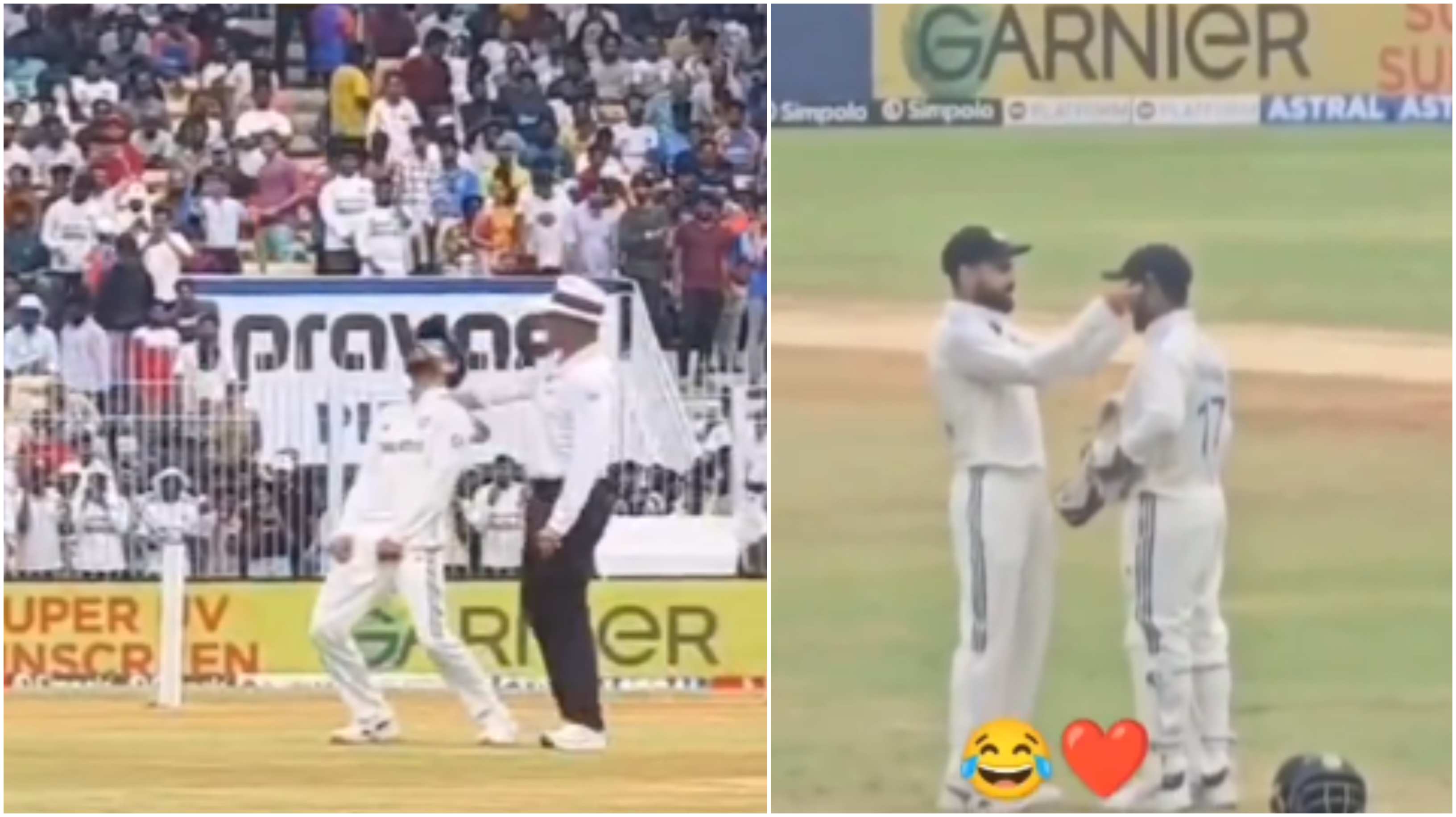 Virat Kohli had a fun time on Day 3 of the Chennai Test | Screengrab