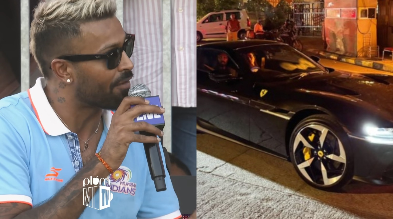 Hardik Pandya and his Ferrari car | MI X