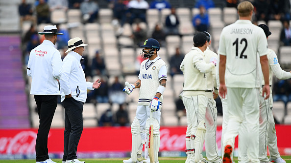 WTC 2021 Final: Kohli expresses displeasure as umpire sends catch appeal upstairs despite New Zealand not taking DRS