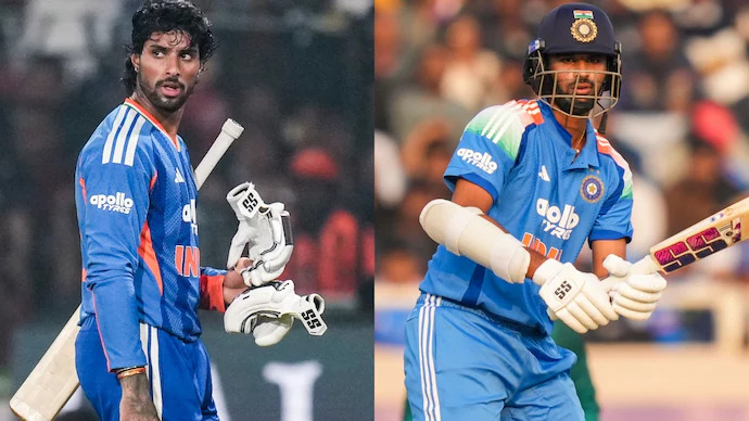 Tilak Varma will miss the first 3 T20Is, while Washington Sundar will miss the entire series | X