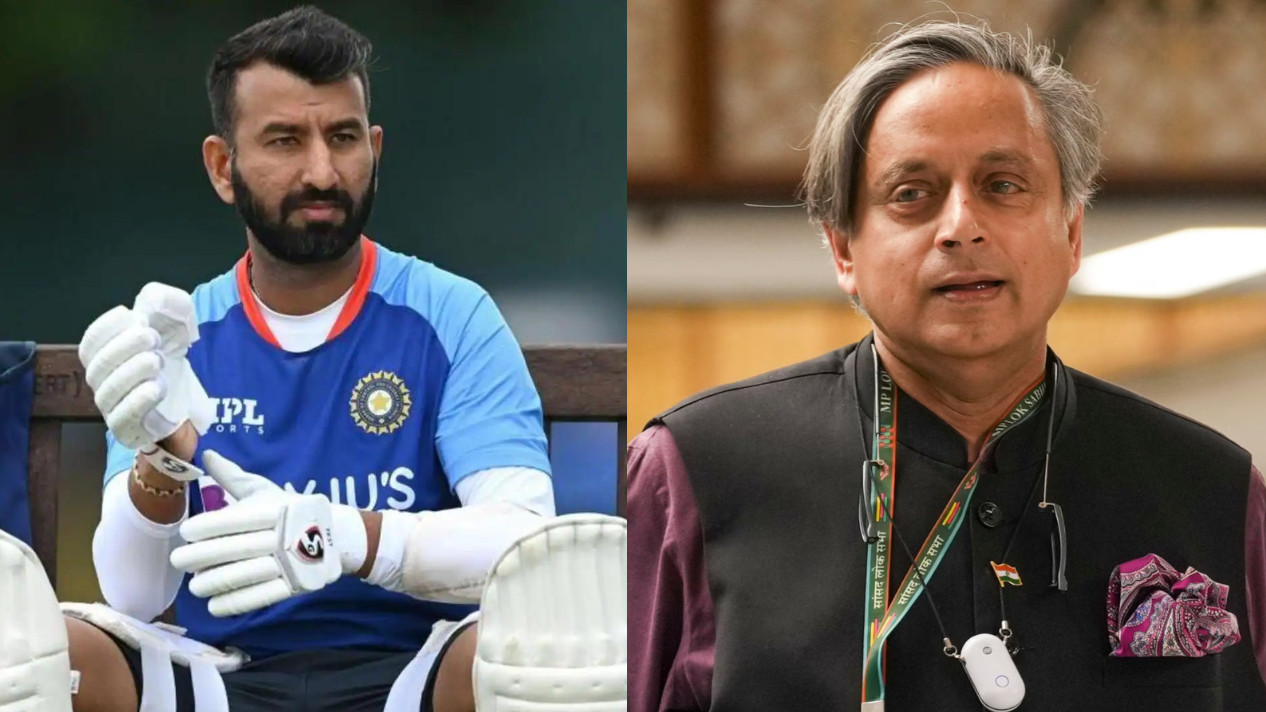“Feeling a pang of regret”- Shashi Tharoor says Cheteshwar Pujara deserved a dignified farewell
