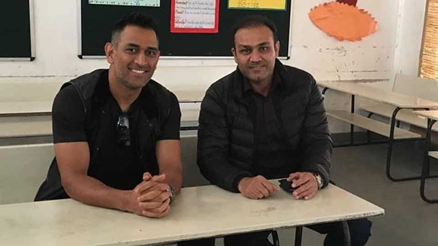 Virender Sehwag wishes MS Dhoni on his 40th birthday; posts a thread of tweets 