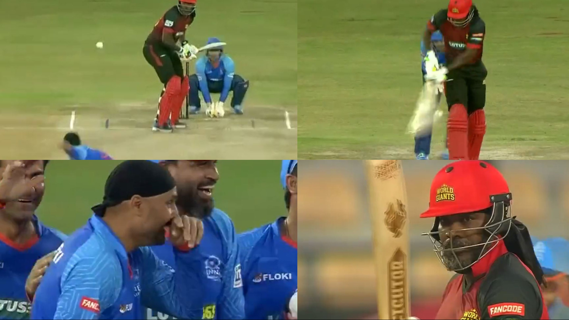 LLC 2023: WATCH- Harbhajan Singh bowls Chris Gayle around his legs with a brilliant delivery