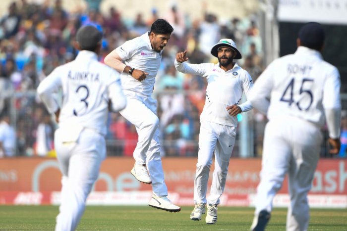 Umesh Yadav became the second Indian bowler to pick 5 wickets in pink ball Test match | AFP
