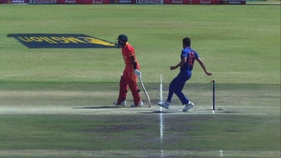 ZIM v IND 2022: WATCH - Deepak Chahar runs out Innocent Kaia at non-striker's end; lets him off with warning